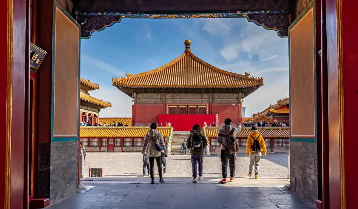 The Forbidden City in china (紫禁城; Zǐjìnchéng)