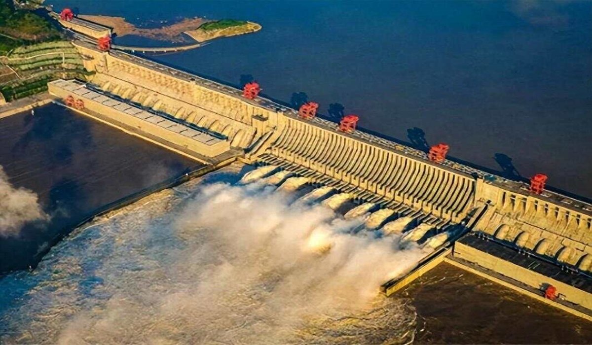 drone view three gorges dam of china front view photo by nichetochina